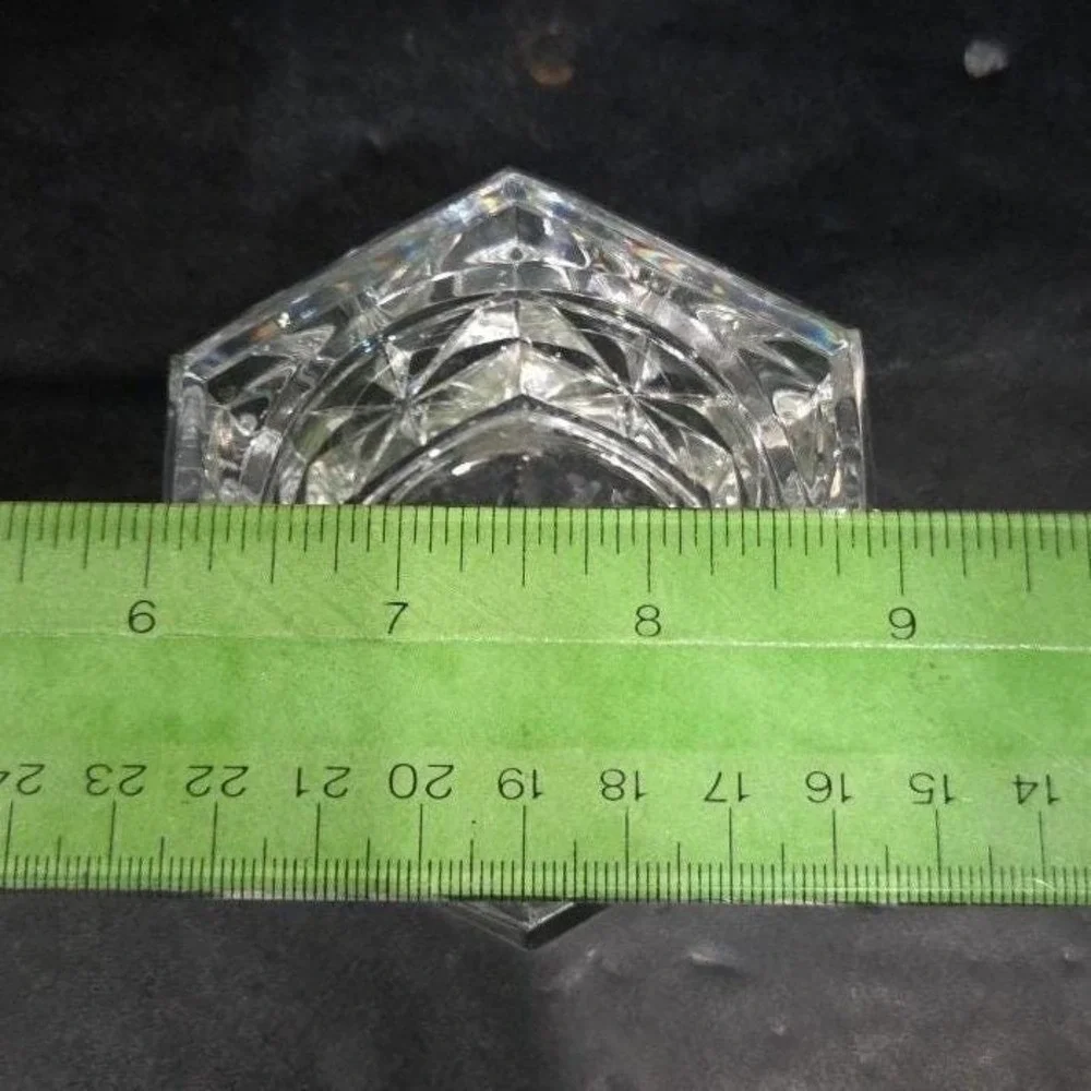 Hexagonal Glass Tealight Candle Holder, Heavyweight Votive, Replacement‎ Decor